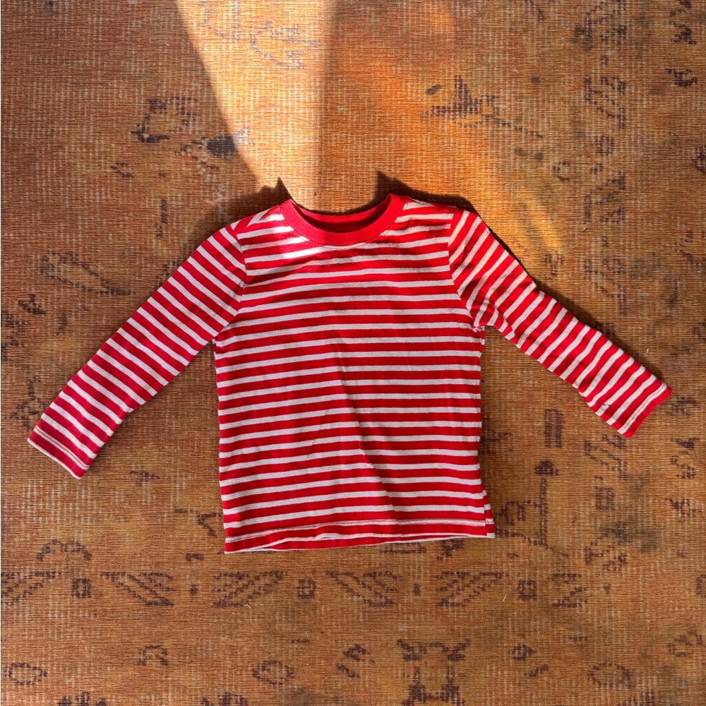 Garanimals Red and White Striped Long Sleeve Tee